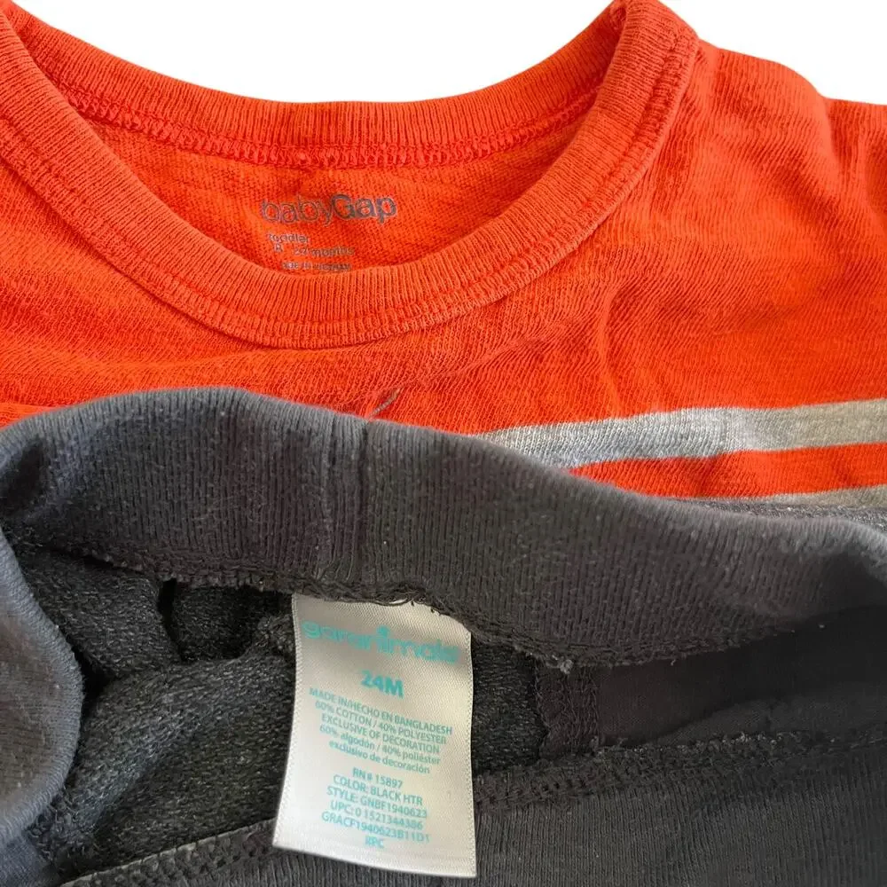 Boys Fall Winter Tops Bottoms Mix and Match Outfits Bundle Size 18-24 months